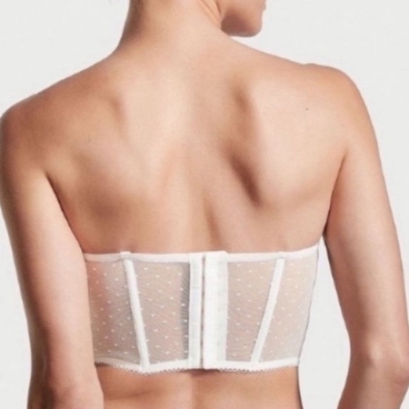 New! Victorias Secret bustier bra top cherries strawberries white 4282 - Picture 3 of 9